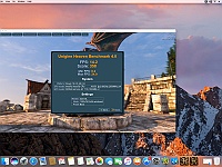 Screen Shot 2016-10-20 at 14.18.16  Test karty graficznej NVidia GT 710 1 GB programem Unigine Heaven Benchmark 4.0. Ustawienia  1280x720 Basic. Karta wypada dwa razy lepiej od starszej wersji GT 620.